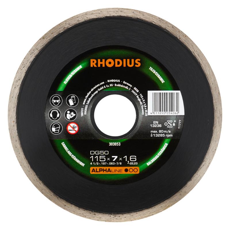 RHODIUS DIAMOND DISK DG50 115MM