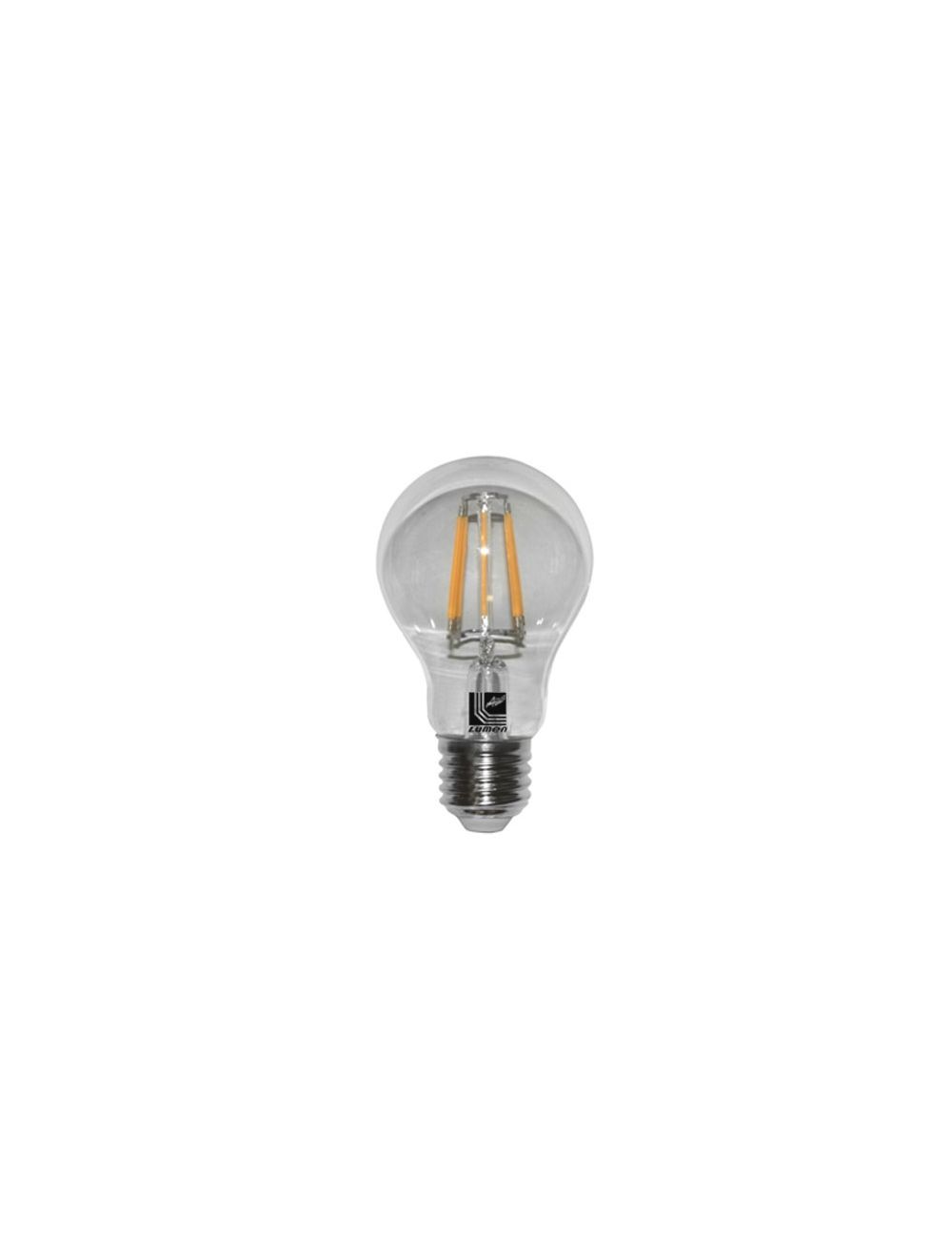 PEAR LED BULB TRANSPARENT E27 COG 6W 230V 2800K